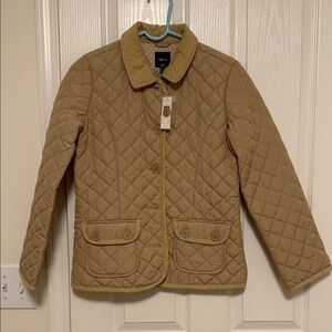 GAP Kids Tan Quilted Puffer Jacket